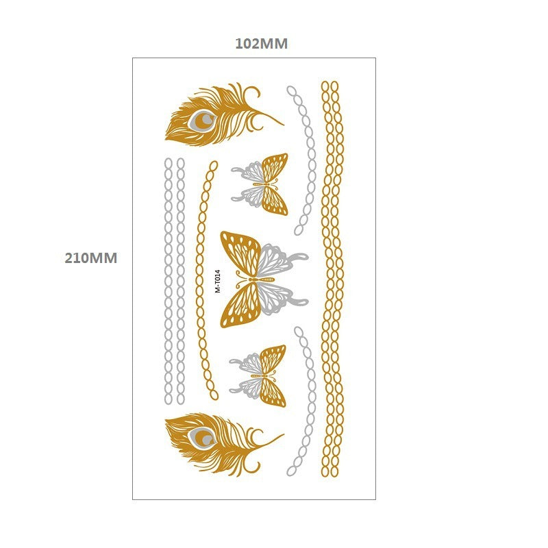 Gliding Tattoo Sticker Water Transfer Waterproof Tattoo Sticker