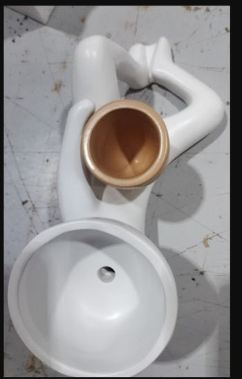 Weird Small Indoor Flowerpot Drain Hole Desktop With Stopper Small Pot Decoration Ornaments