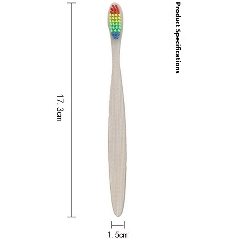 Hotel Homestay Log Brush Bamboo Carbon Hair Bristle Non-disposable Toothbrush