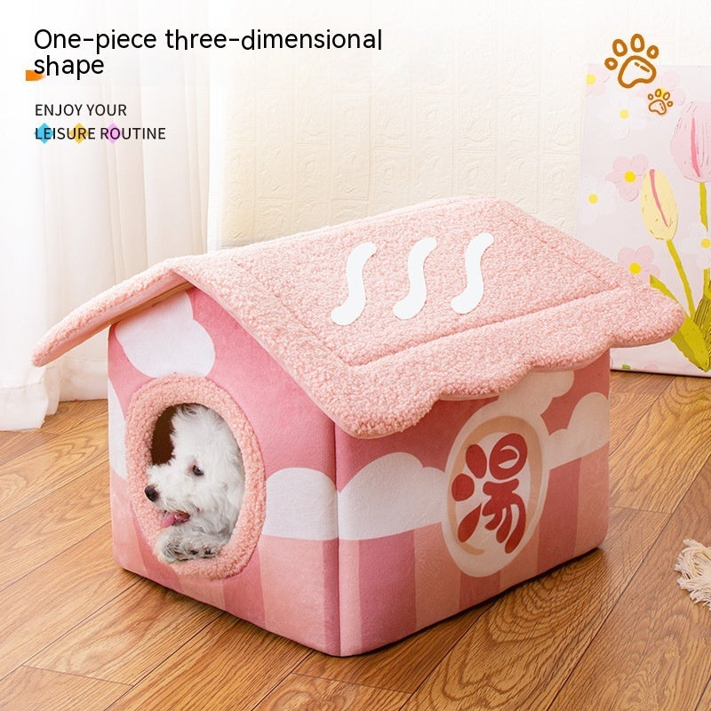 Removable And Washable Semi-surrounded Villa Pet Room