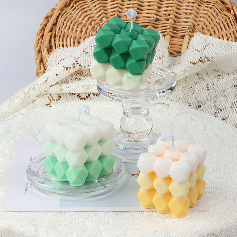 Silicone Rubik's Cube DIY Candle Mold