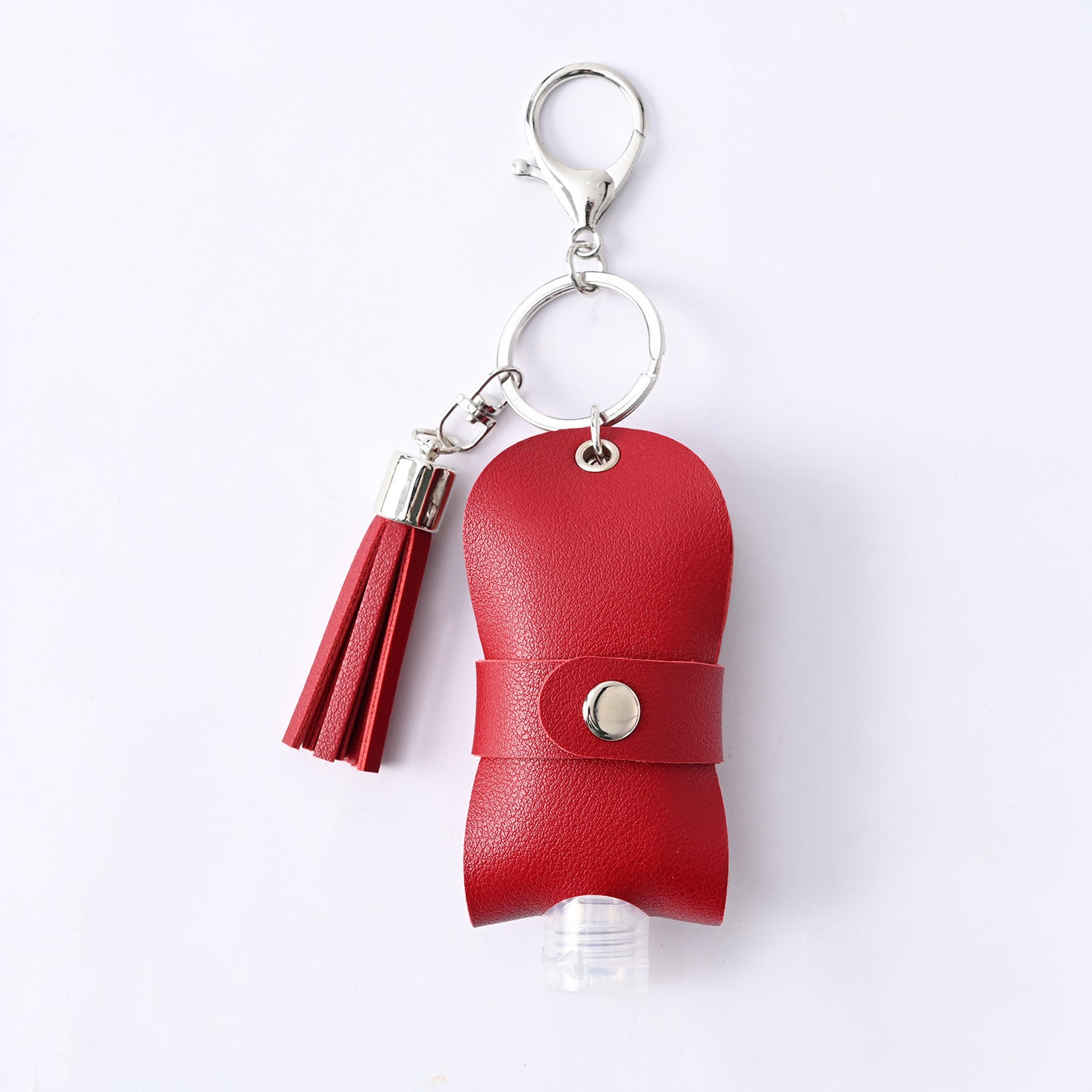 Hand Sanitizer Leather Case Keychain Pendant