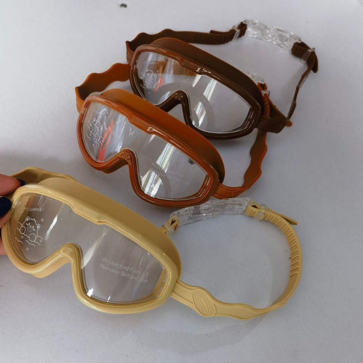 Children's Large-frame Swimming Goggles Waterproof