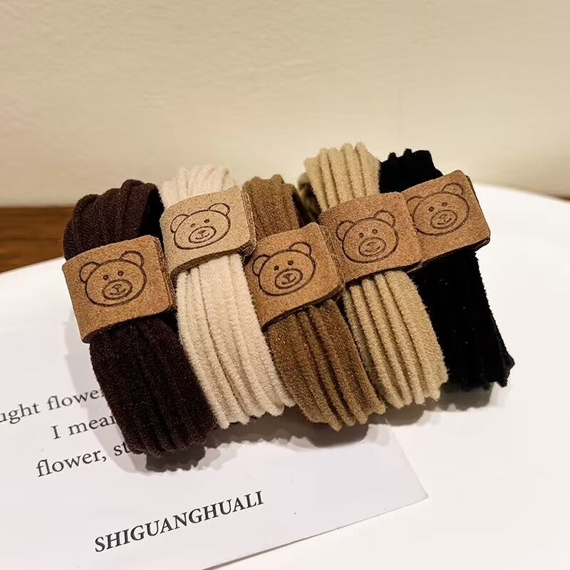 Cute Fashion Bear High Elastic Rubber Band For Women