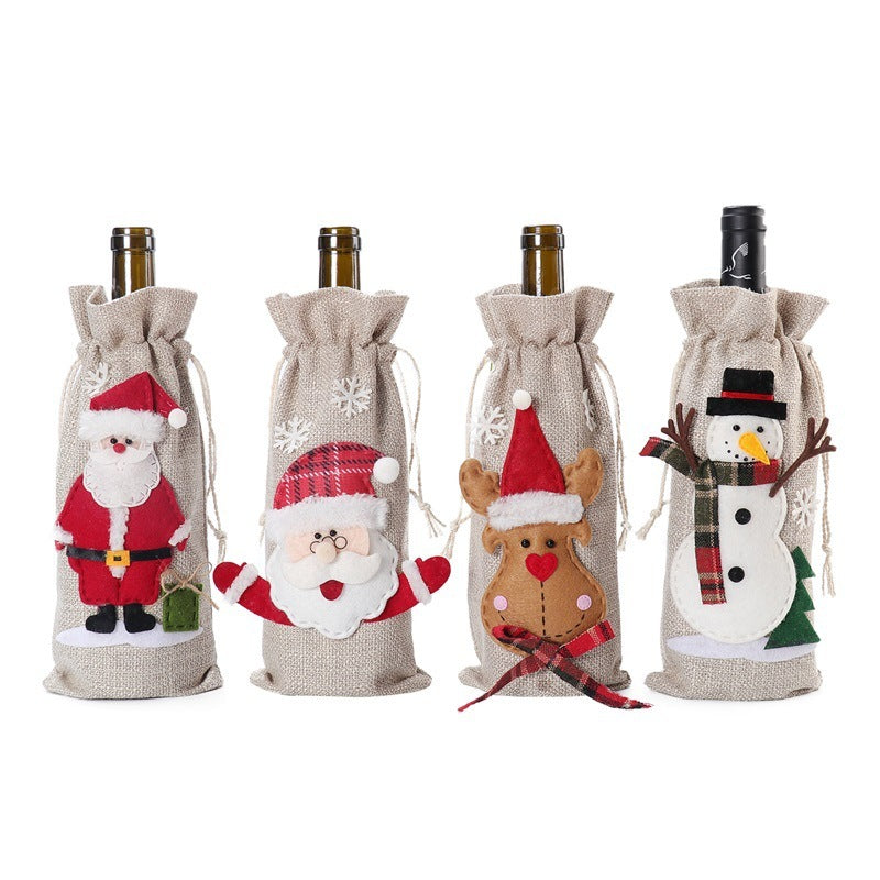 Christmas Bottle Cover Holiday Decorations