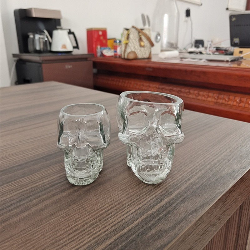 Skull Skull Glass Bottle Halloween Cup