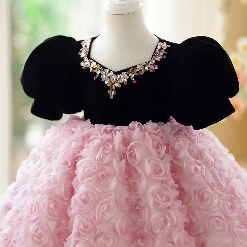 Girls French Sweet Umbrella Princess Dress Girls