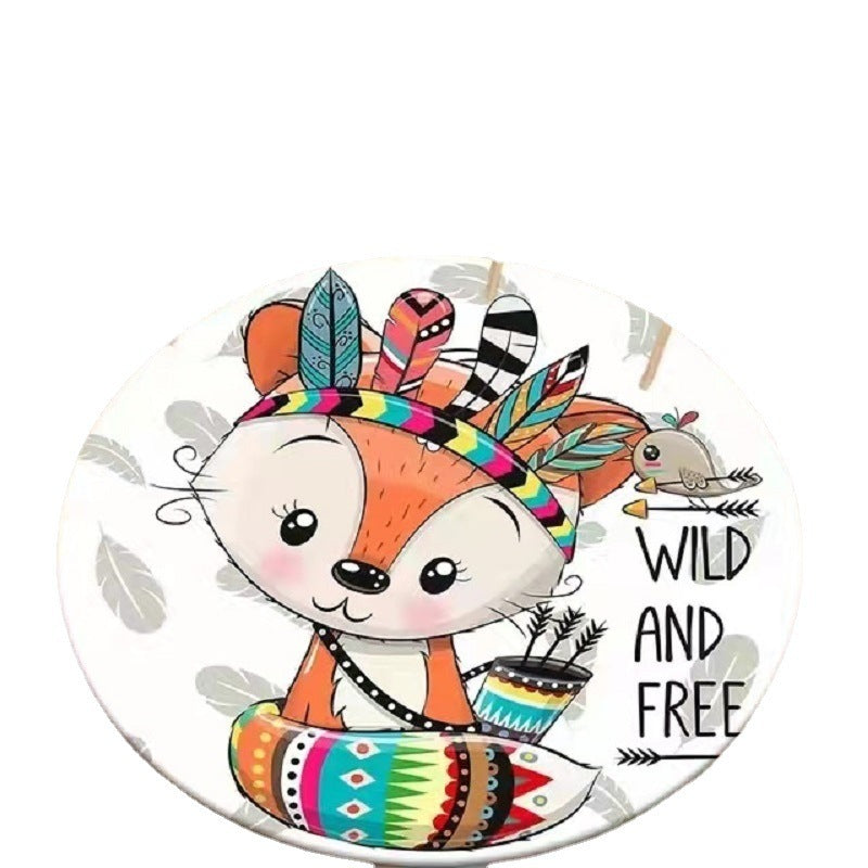 Printed Coffee Table Hanging Basket Cartoon Carpet Living Room Cloakroom Bedside Blanket