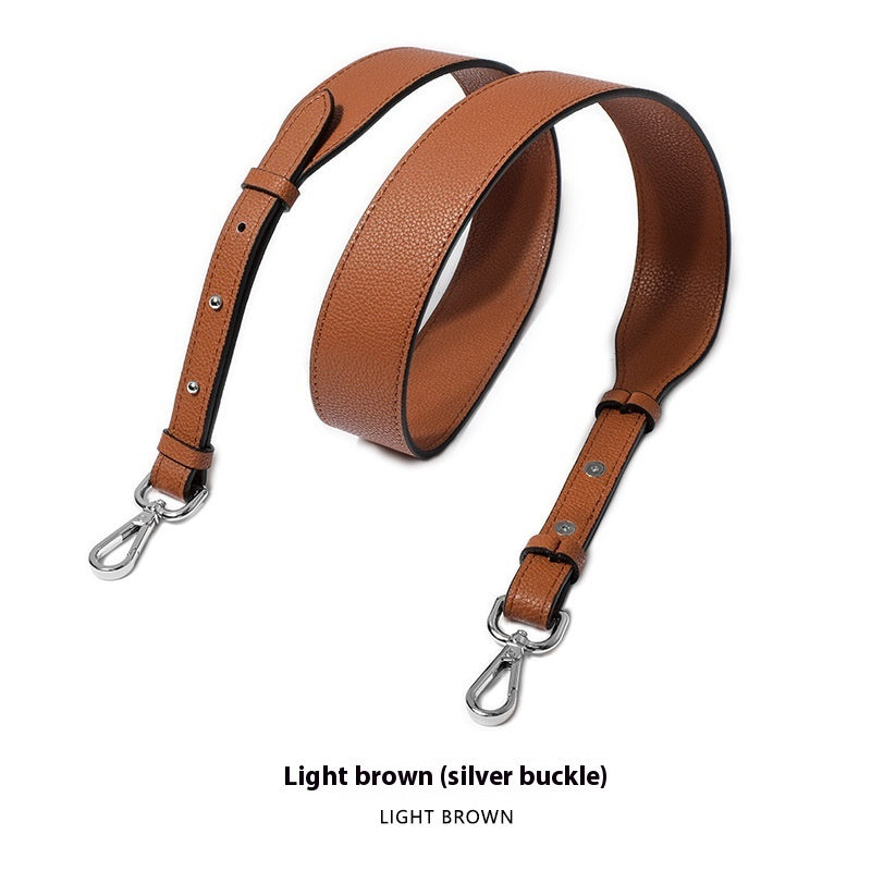 Cowhide Milled Double-sided Wide Shoulder Strap All-match Adjustable
