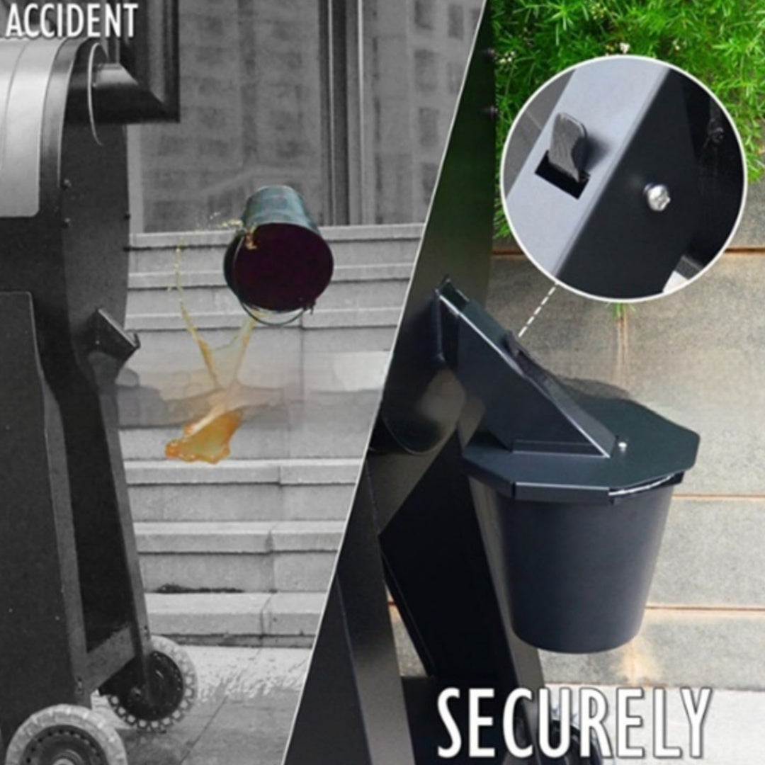 Smoked Drip Bucket With Lid Grease Catcher