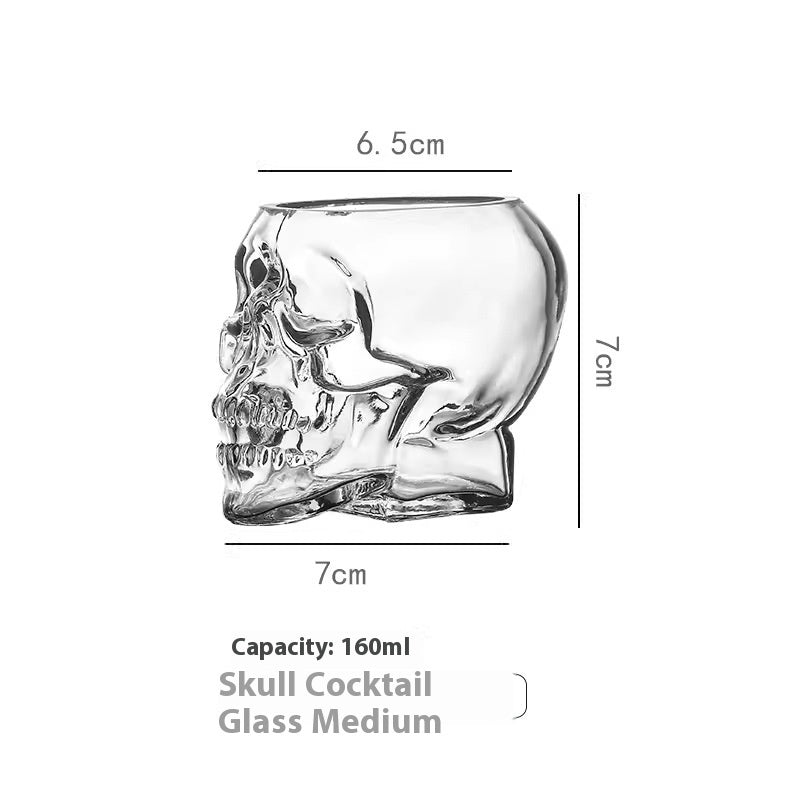 Skull Skull Glass Bottle Halloween Cup