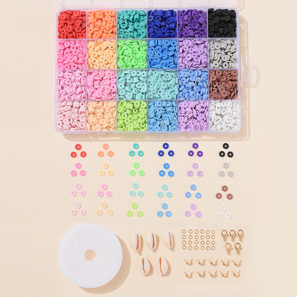 DIY Camouflage Soft Ceramic Beads Ornament Accessories Scattered Beads With Holes Spacer