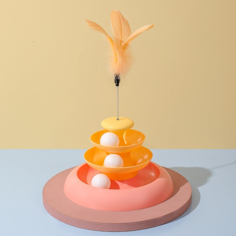 Cat Toy Self-Hi Relieving Stuffy Cat Turntable