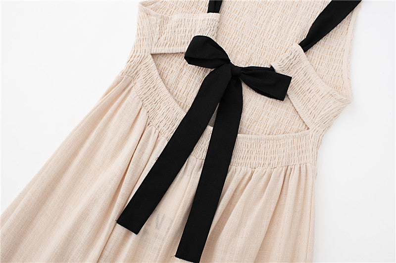 New Women's Knot Design Sleeveless Vest Dress