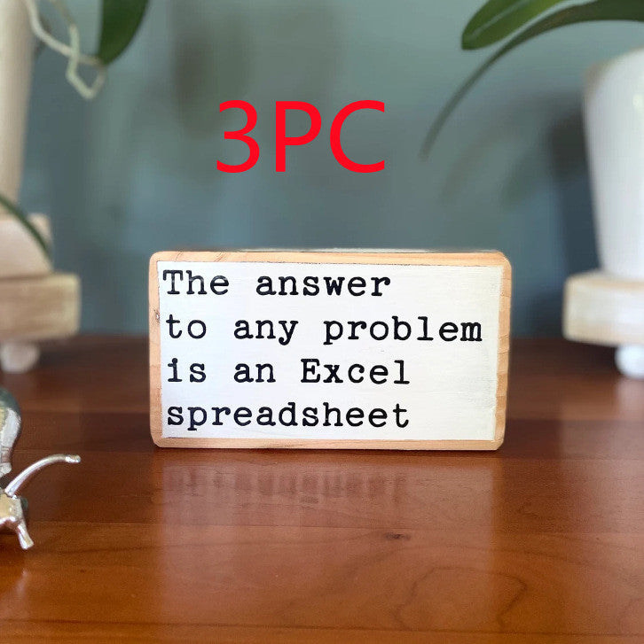 English Letters Desktop Ornaments