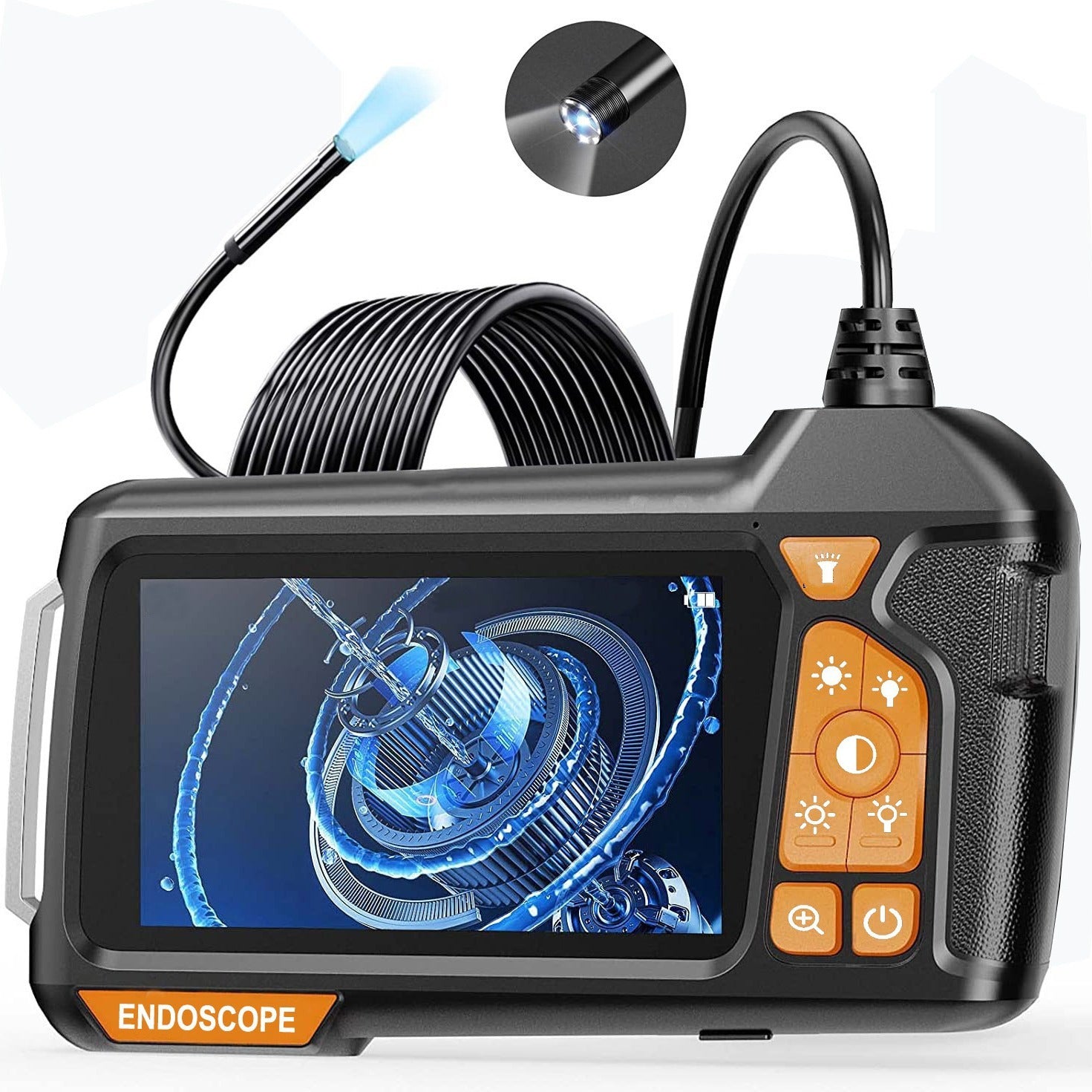 Handheld Single Lens With Screen Endoscope