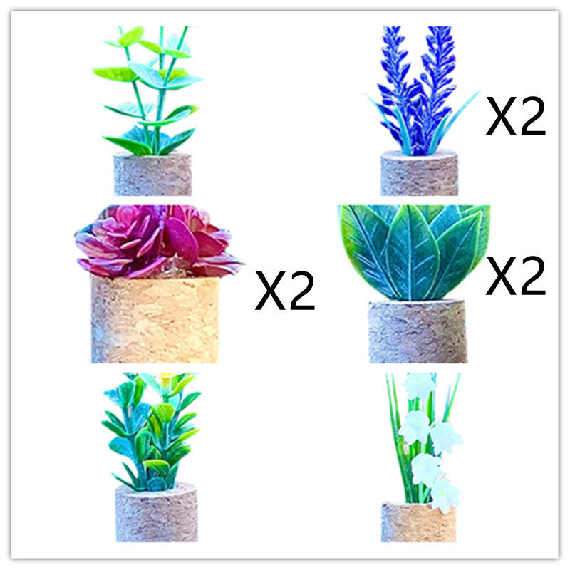 Creative Succulent Cactus Potted Decorative Ornaments