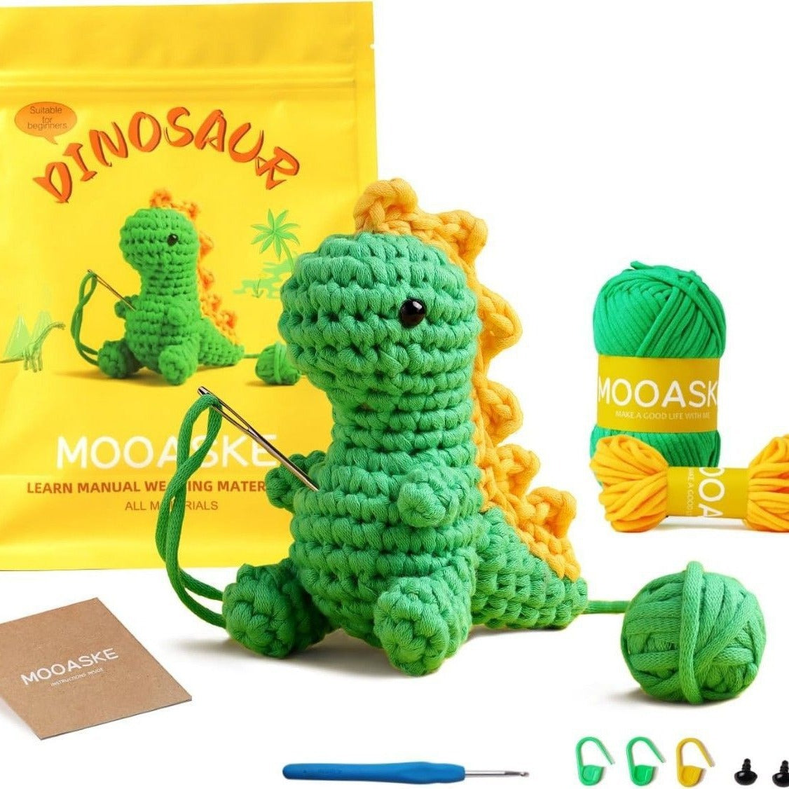 Cute Animal Crochet Dinosaur Penguin Lion Handmade Kit