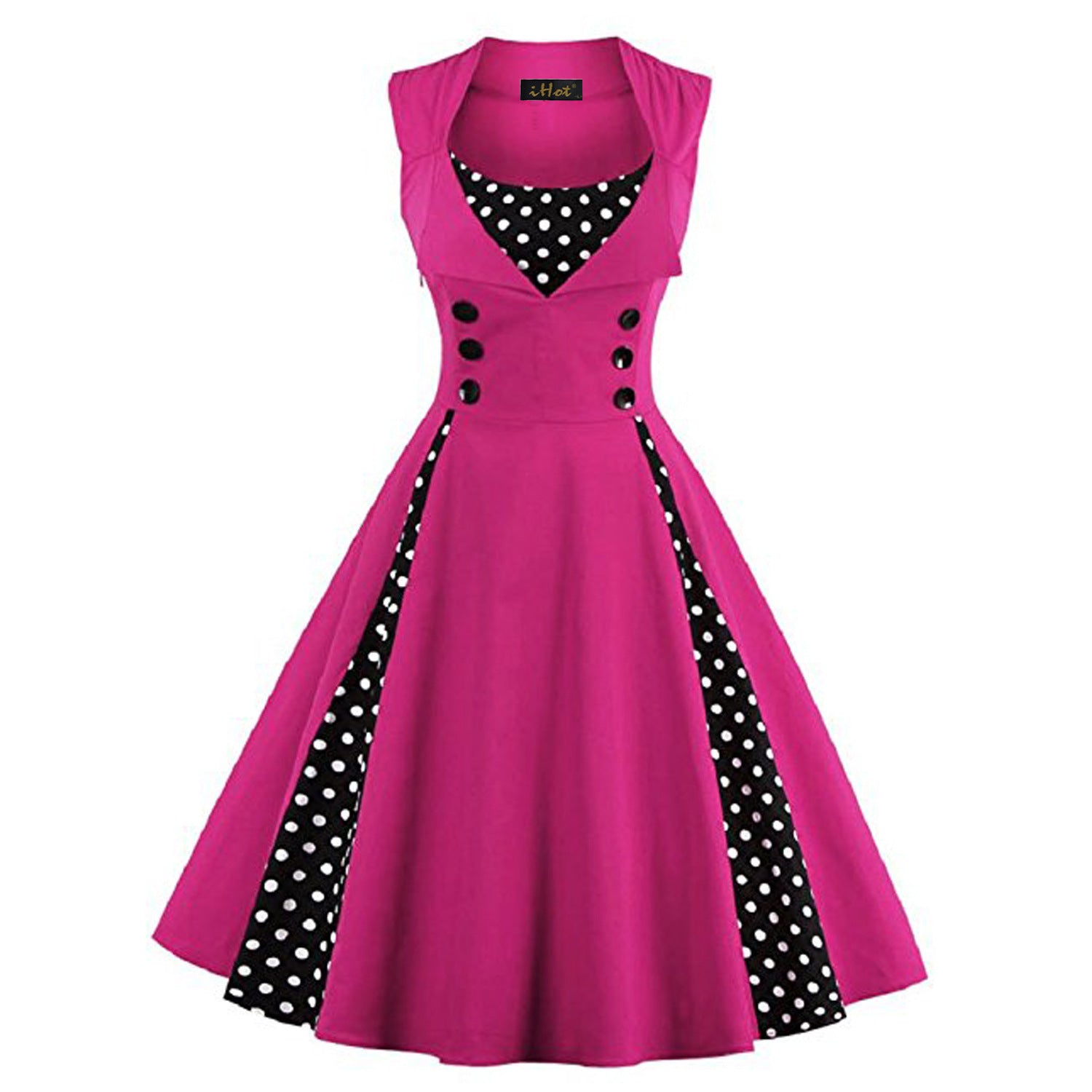 Women's Waist-tight Large Swing Hepburn Style Elegant Retro Dress