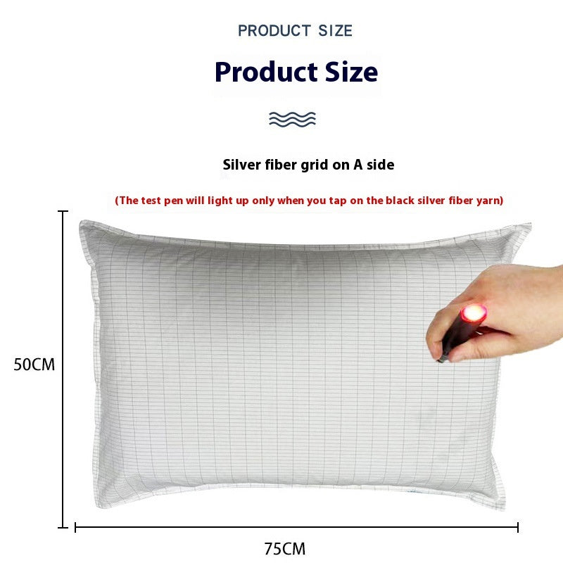 Grounding Gas Conductive Silver Fiber Pillowcase Cover