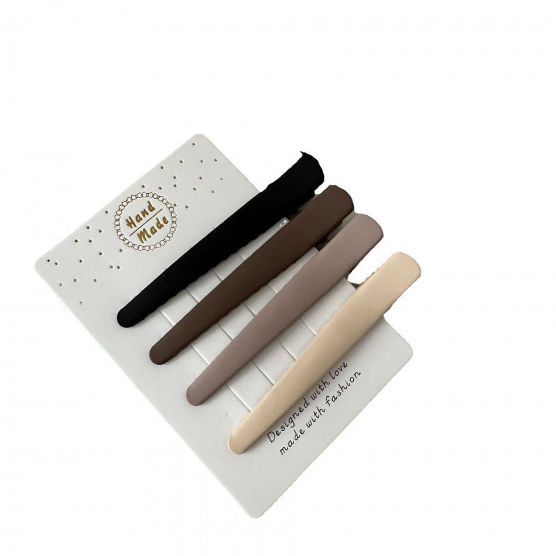 Coffee Color Series Barrettes Combination Retro Temperament
