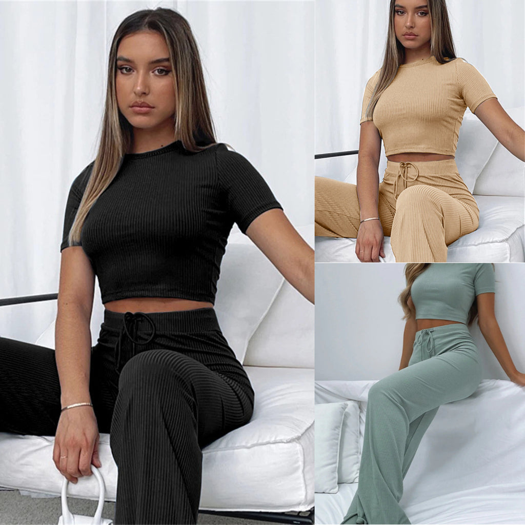 Fashion Casual Set Women's Solid Color