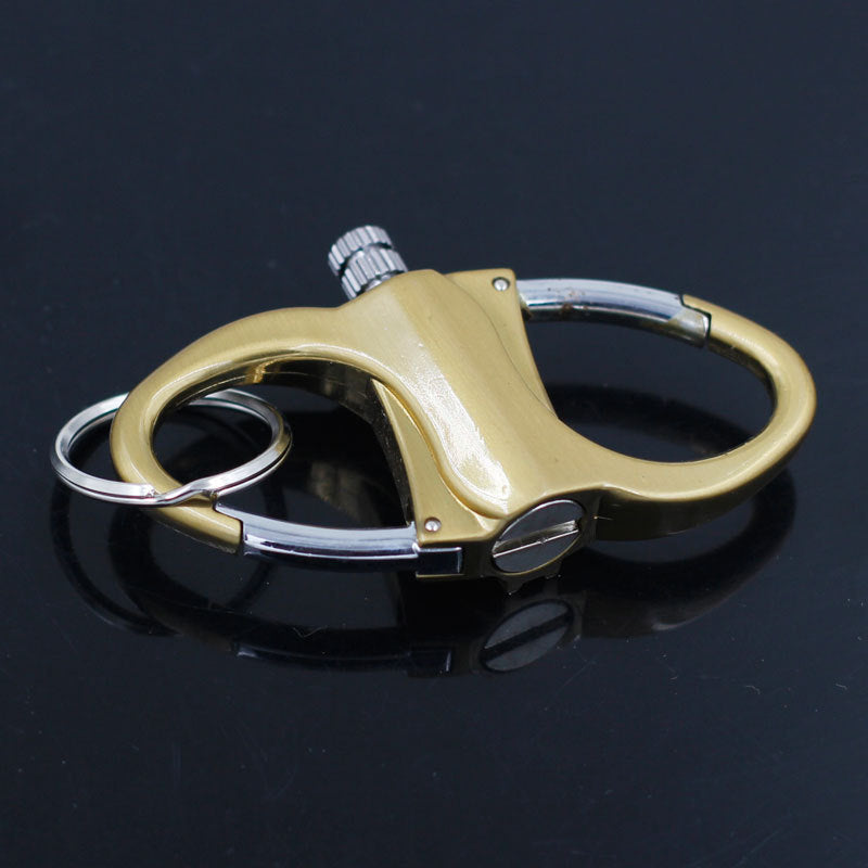 HY-656 Pendant Portable Climbing Button Carabiner Keychain Metal Kerosene