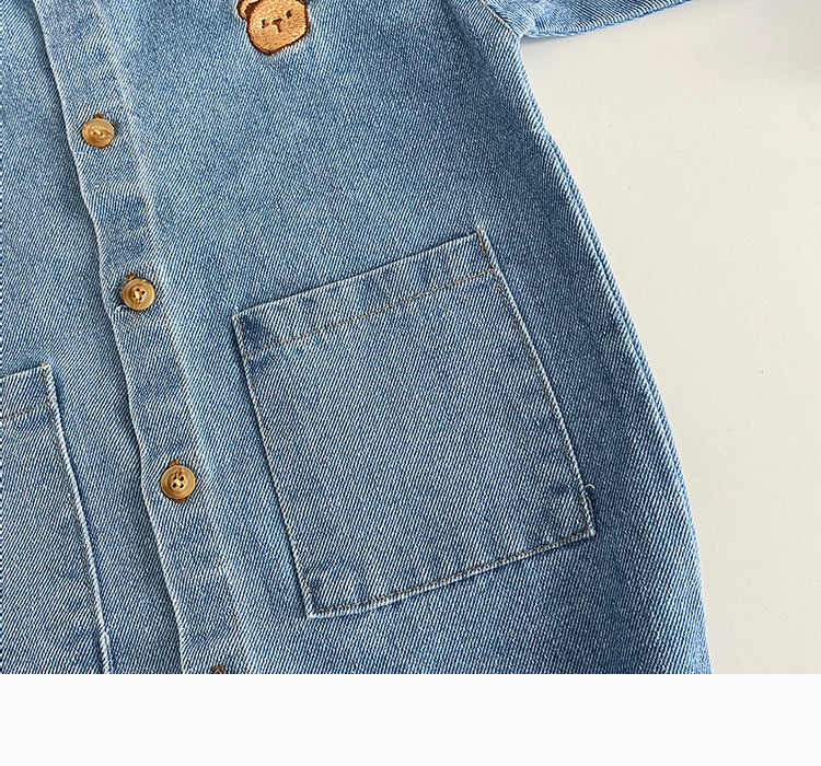 Baby Jumpsuit Thin Long Sleeve Denim Romper