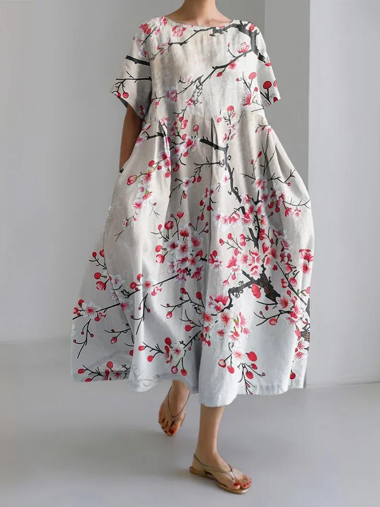 Women's Elegant Casual Printed Short Sleeve Dress