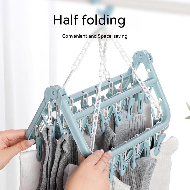 Windproof Clothes Hanger Household Plastic Multifunctional Clip