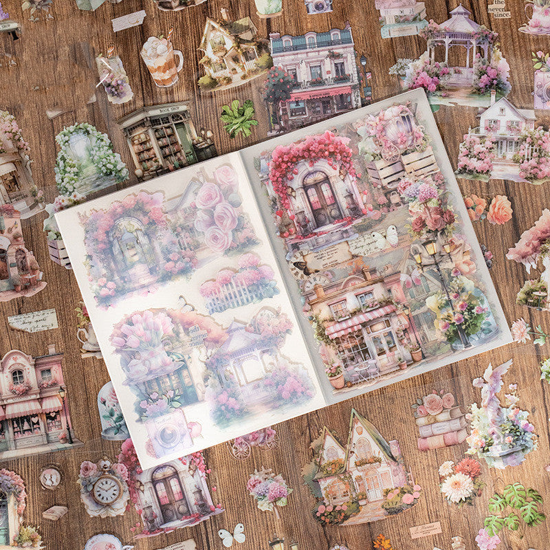 Yuxian Retro Material Pet Double Transparent Sticker Book