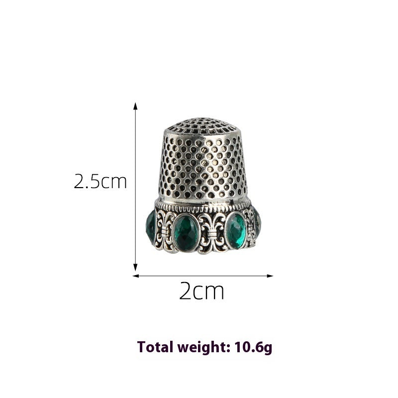 Retro Diamonds Thimble Awl Syringe