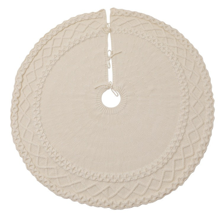 Household Fashionable Knitted Diamond Tree Skirt