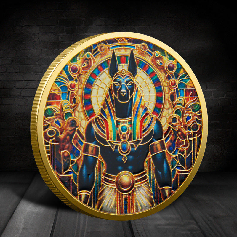 Dog Head God Nubis Commemorative Coin