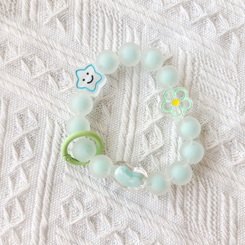 Beaded Flower Mobile Phone Chain Versatile Color