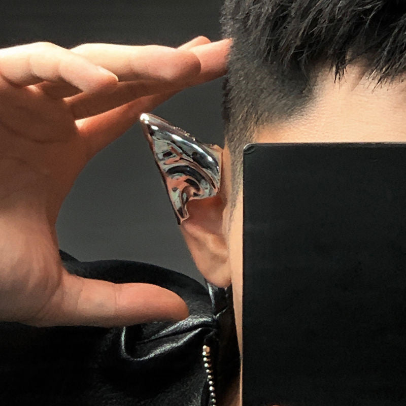 Futuristic Mechanical Alloy Elf Ear Clip