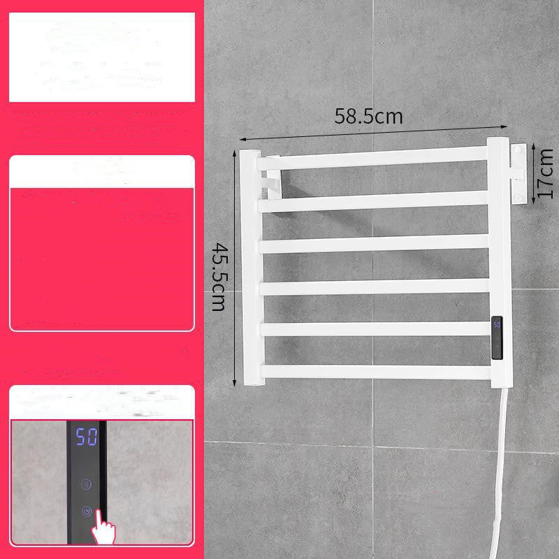 Electric Black Perforated Towel Rack