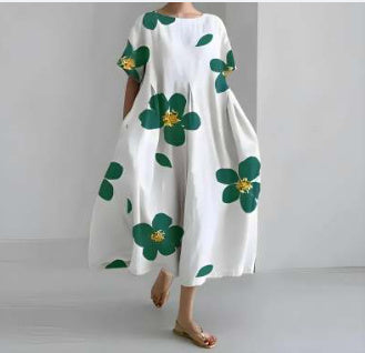 3D Pull Frame Craft Leisure Fashion Lady Dress