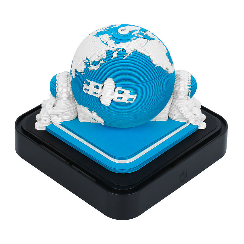 Creative Gift Paper Carved Model 3D Memo