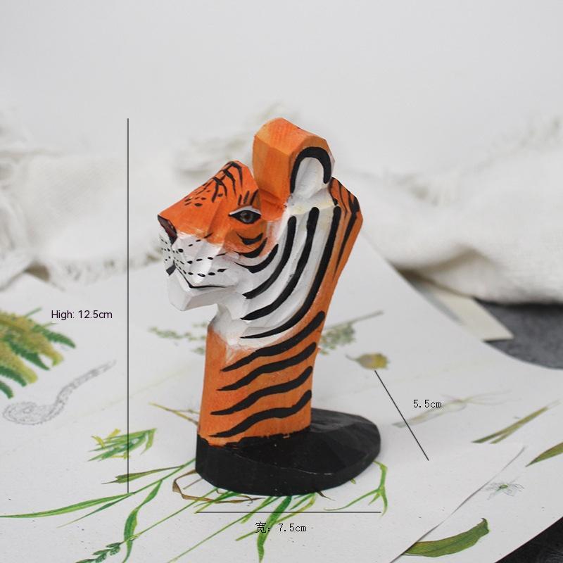 Solid Wooden Creative Fashion Glasses Frame Animal Retro Home Decor