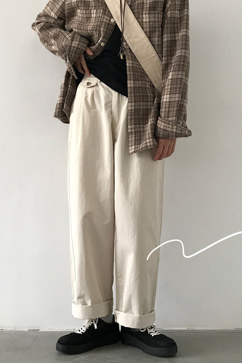 Autumn New Japanese-style Retro Four Seasons Commuter Bi Standby All-matching Casual Pants