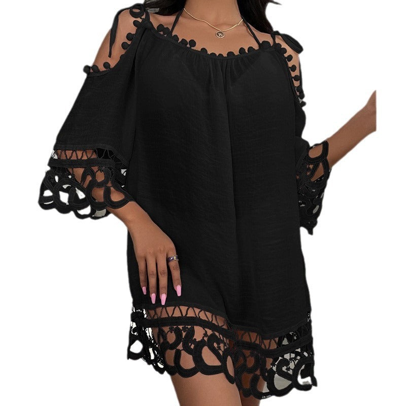 Loose Casual Vacation Beach Sun Protection Suit Swimsuit Cover Up