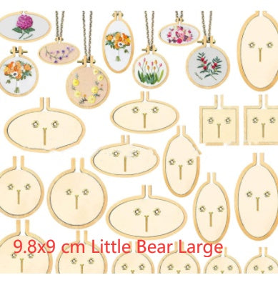 Wooden Mini Embroidered Stretch Jewelry