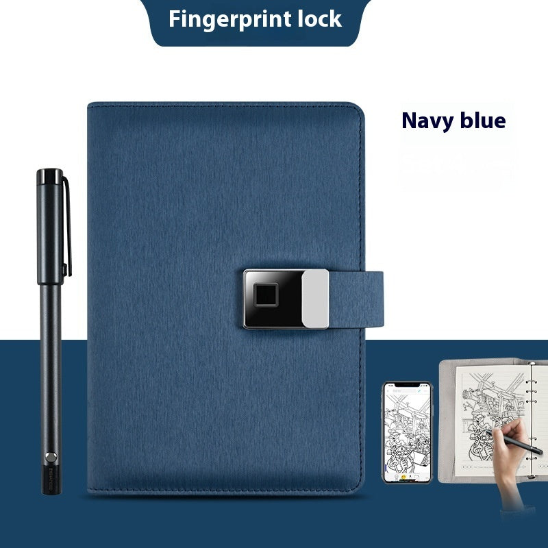 Handwriting Paper Screen Synchronization Smart Fingerprint Lock Notebook