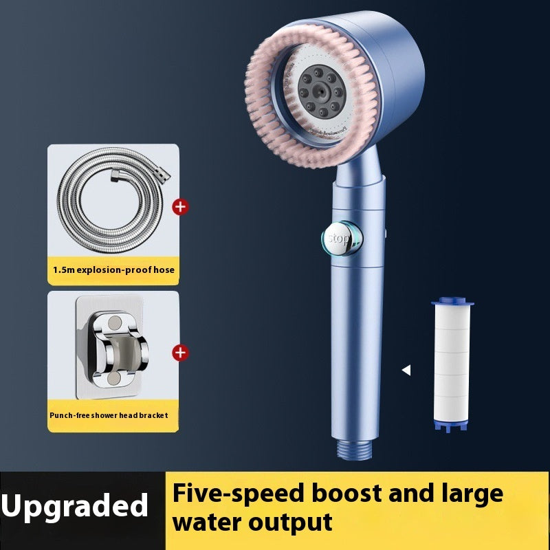 Spray Shower Brush Nozzle Supercharged Shower Suit