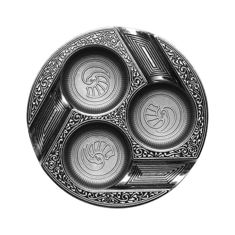 Three-slot Retro Metal Easy-to-clean Cigar Ashtray