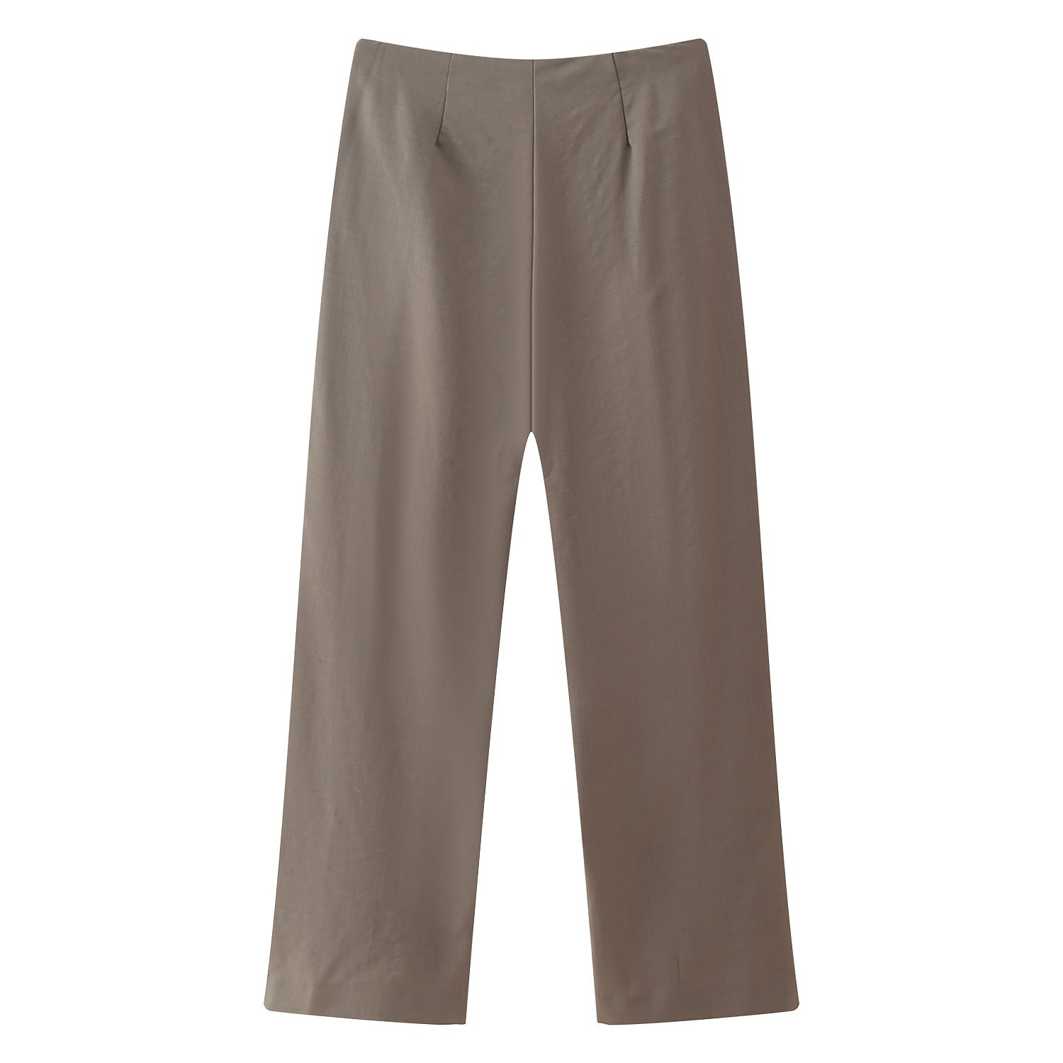 Autumn Women's Wool Hanging Collar Top And Trousers Suit