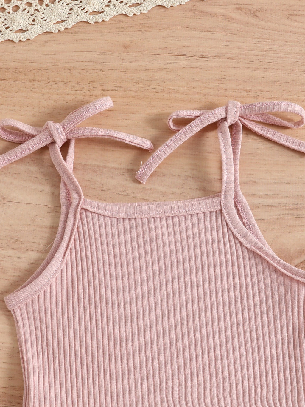 Baby Triangle Rompers Tether Strap Romper