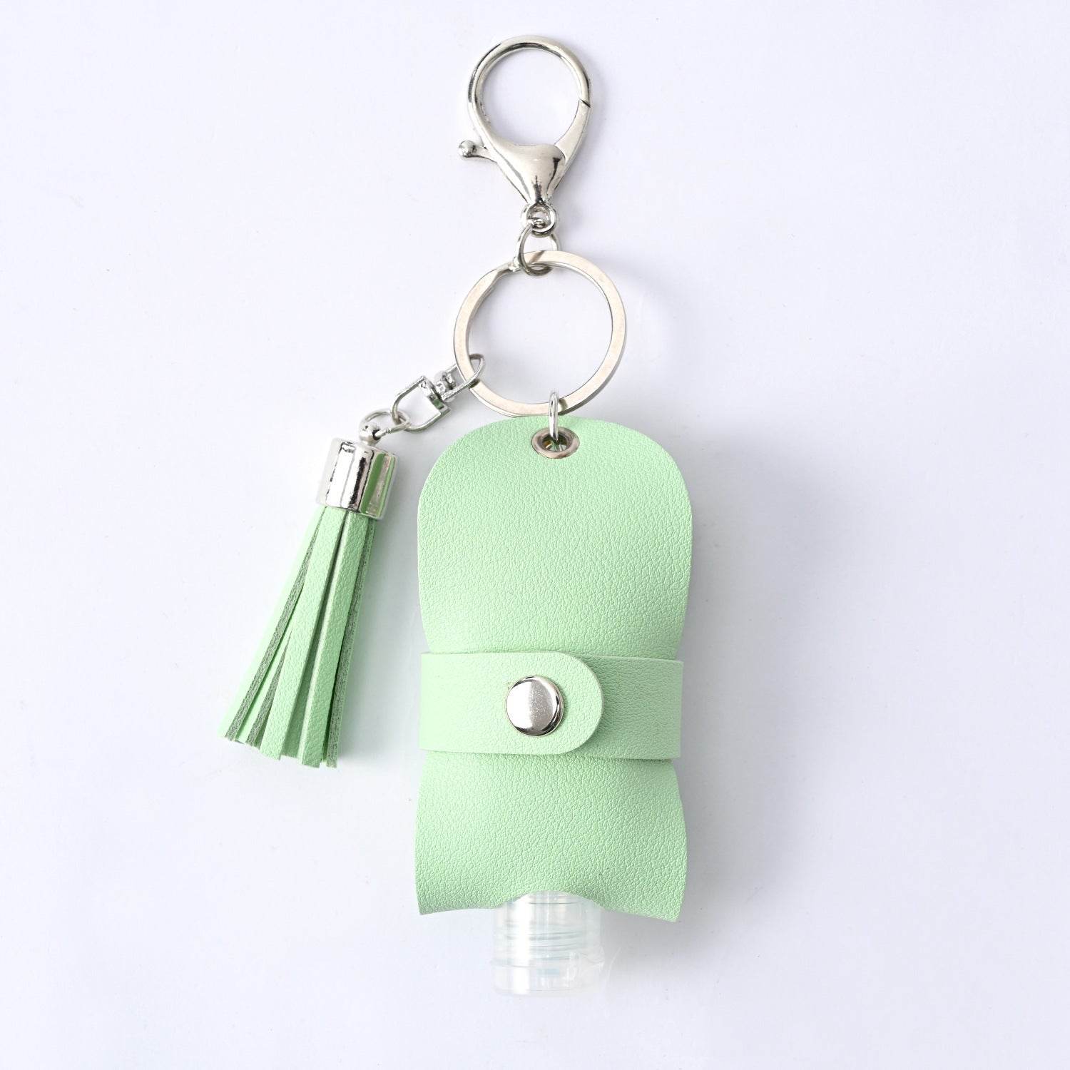 Hand Sanitizer Leather Case Keychain Pendant