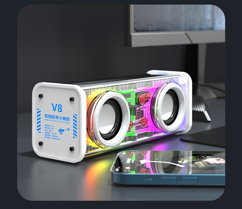 Bluetooth Speaker Transparent Mecha High Power